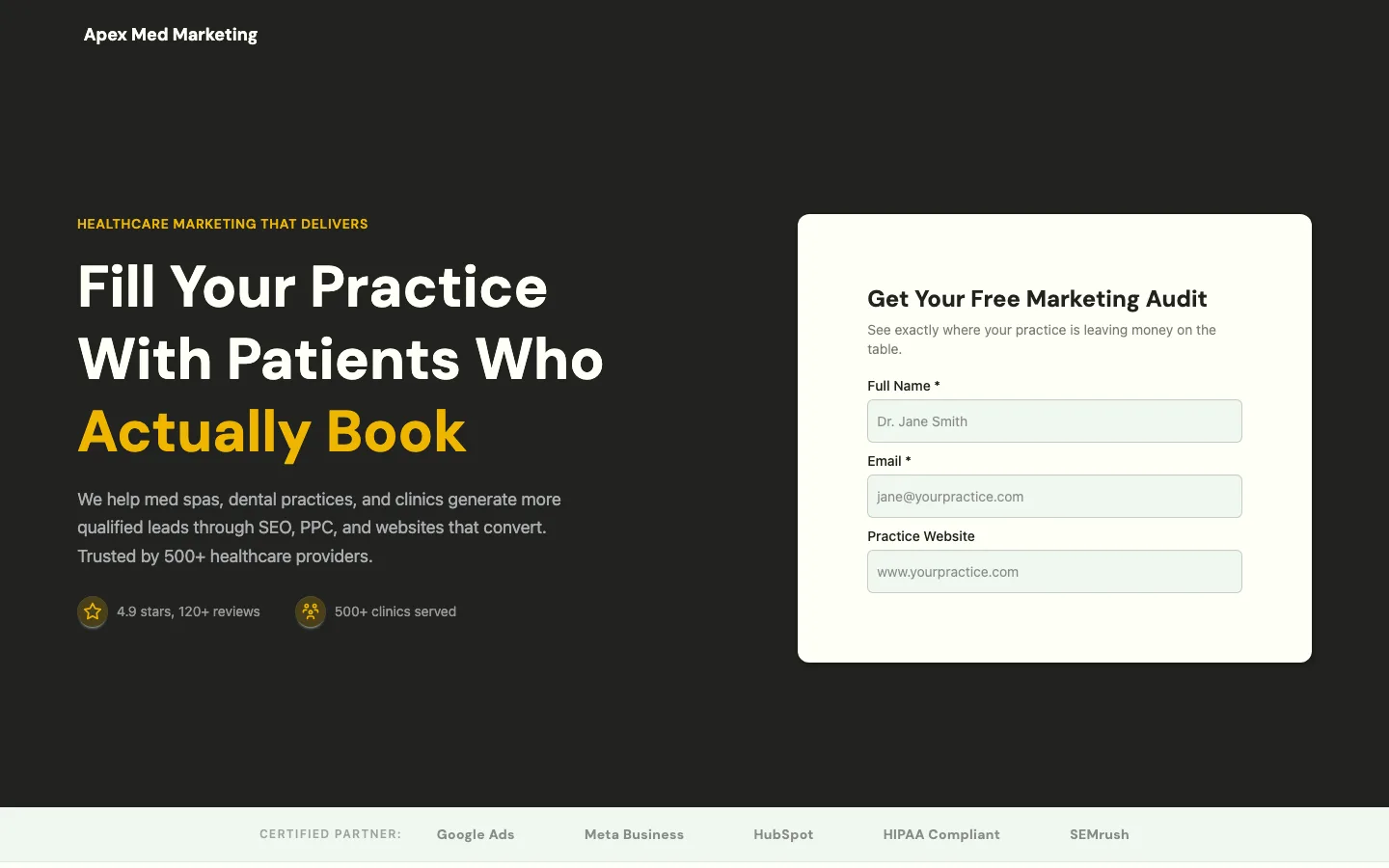 Healthcare marketing agency