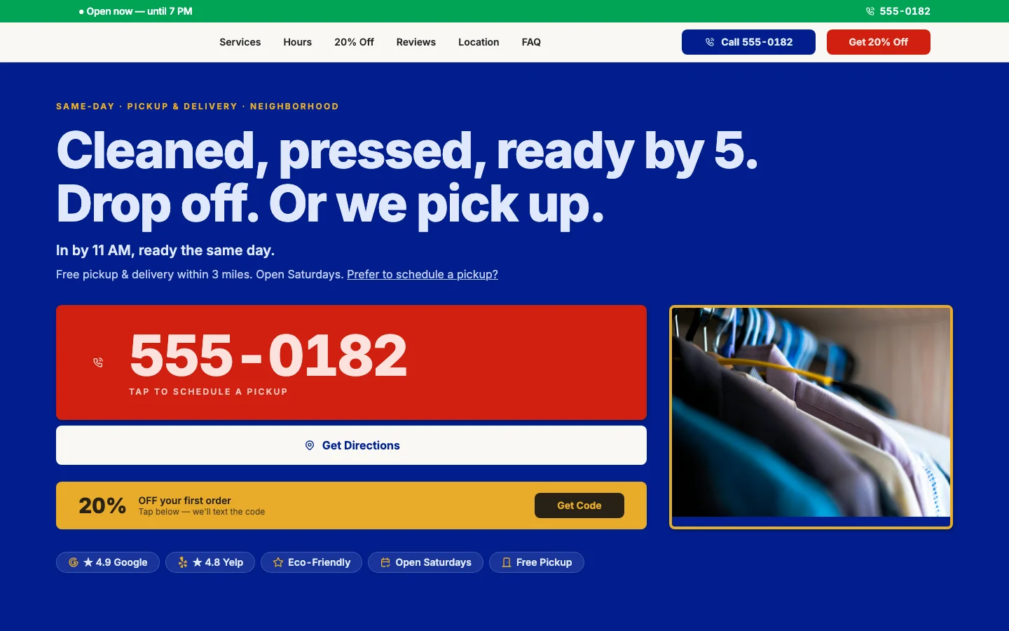 Maple Street Cleaners — Same-Day Dry Cleaning