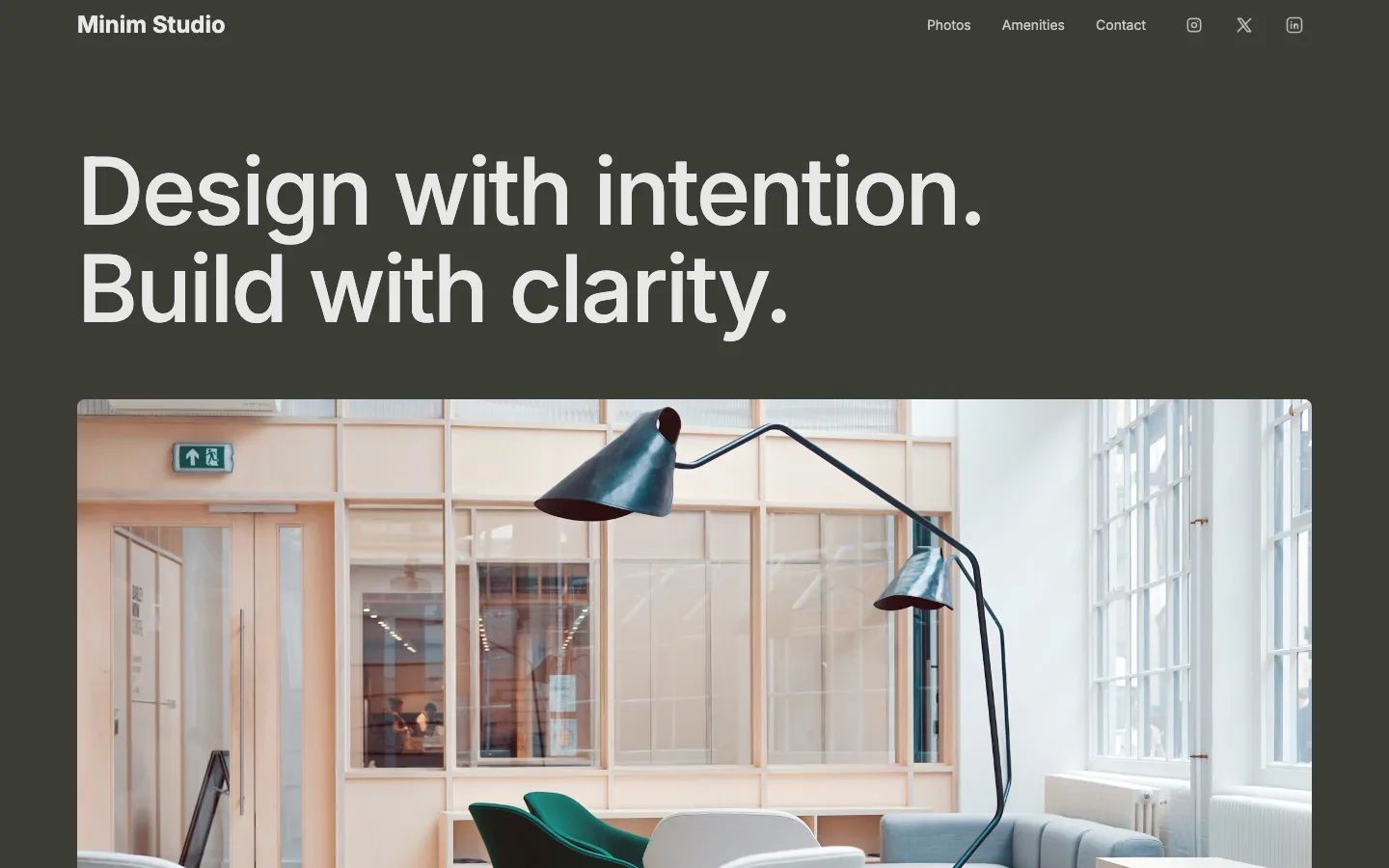 Minimal creative portfolio