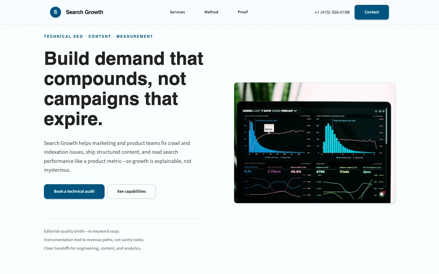 SEO agency landing